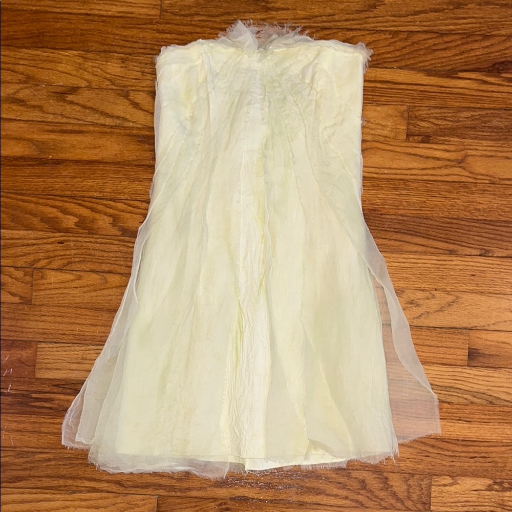 Goga by Gordana Light Green Strapless Dress
